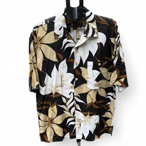 Vintage Trutus Biancarra Men’s Hawaiian Button Up Shirt, Size L